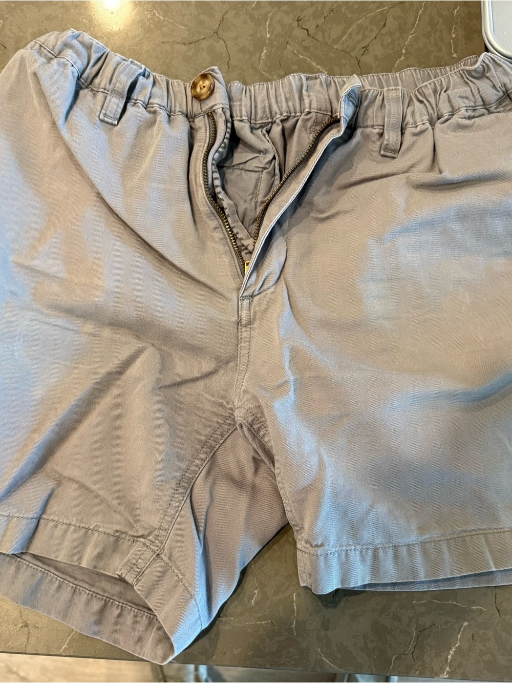 chubbies Light Gray Flat Front Men's Shorts